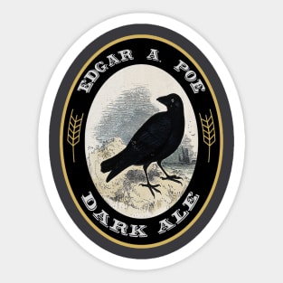 Edgar Allan Poe Ale Sticker